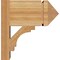Ekena Millwork Merced Arts & Crafts Rough Sawn Outlooker, Western Red Cedar, 8"W x 14"D x 14"H OUT08X14X14MRC03RWR - alternate 2